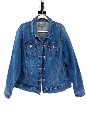 Torrid Denim Vintage Stretch Trucker Jacket Size 3X
